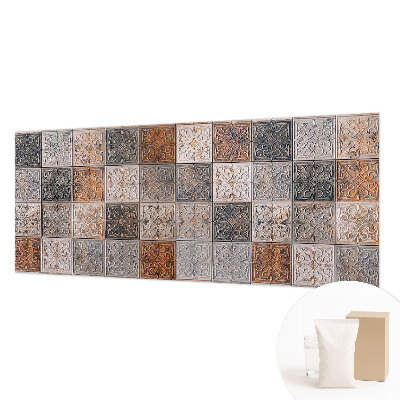 Mural de pared con estampado hermoso con azulejos ornamentales