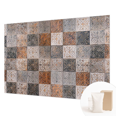 Mural de pared con estampado hermoso con azulejos ornamentales
