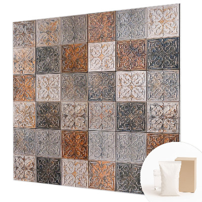 Mural de pared con estampado hermoso con azulejos ornamentales