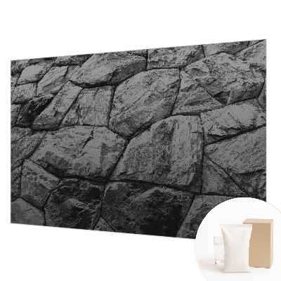 Mural decorativo con texturas de piedra