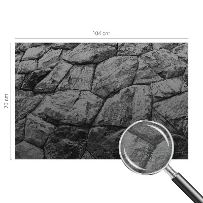 Mural decorativo con texturas de piedra