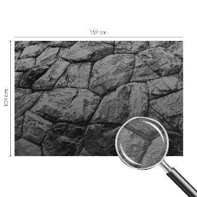 Mural decorativo con texturas de piedra