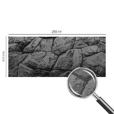 Mural decorativo con texturas de piedra