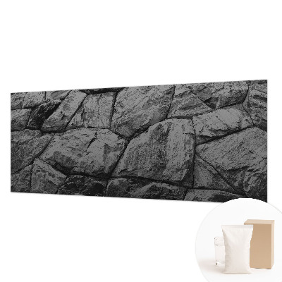 Mural decorativo con texturas de piedra