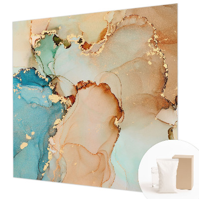 Papel mural texturado decorativo con un diseño abstracto y colorido