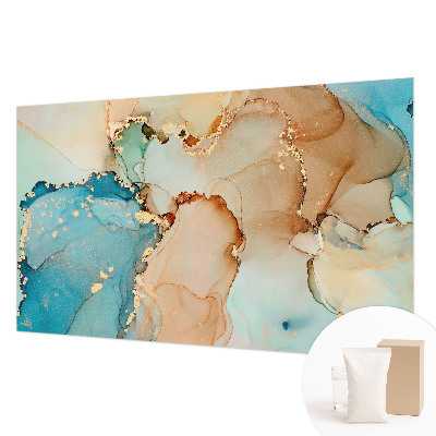 Papel mural texturado decorativo con un diseño abstracto y colorido