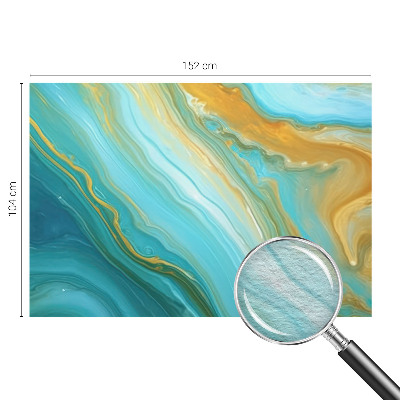 Mural decorativo con diseño de ondas abstractas