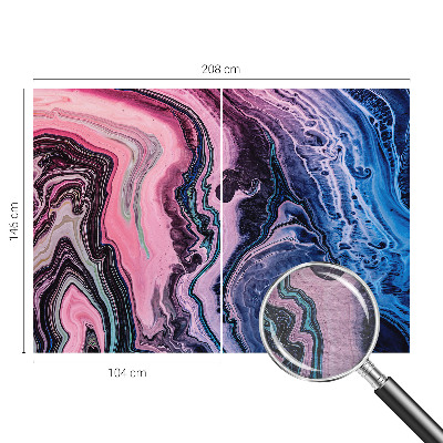 Papel mural con patrón decorativo con remolinos coloridos