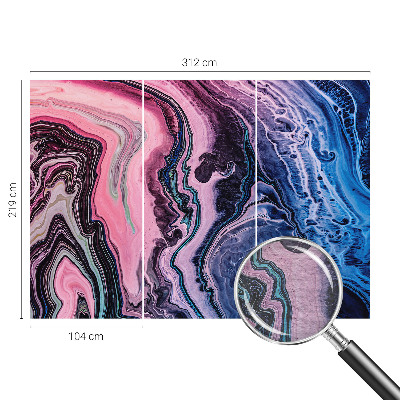 Papel mural con patrón decorativo con remolinos coloridos