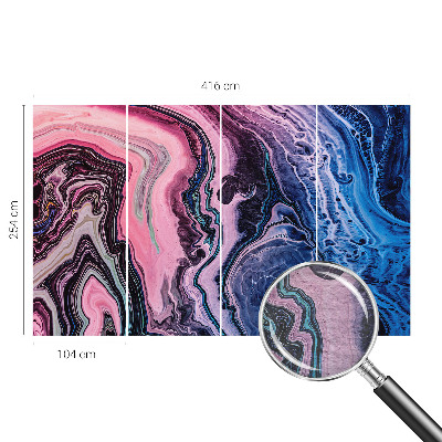 Papel mural con patrón decorativo con remolinos coloridos