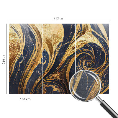 Mural de pared con estampado hermoso con patrones de mármol