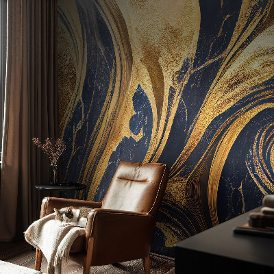 Mural de pared con estampado hermoso con patrones de mármol