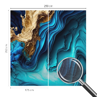 Mural decorativo con diseño de ondas de energía