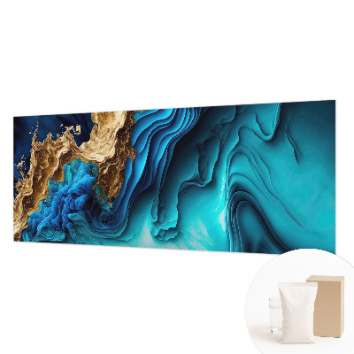 Mural decorativo con diseño de ondas de energía
