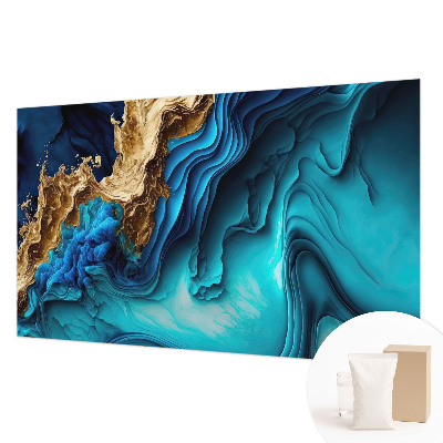Mural decorativo con diseño de ondas de energía