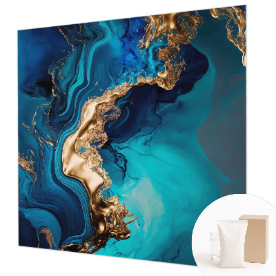 Papel mural texturado decorativo con diseño de abstracción colorida
