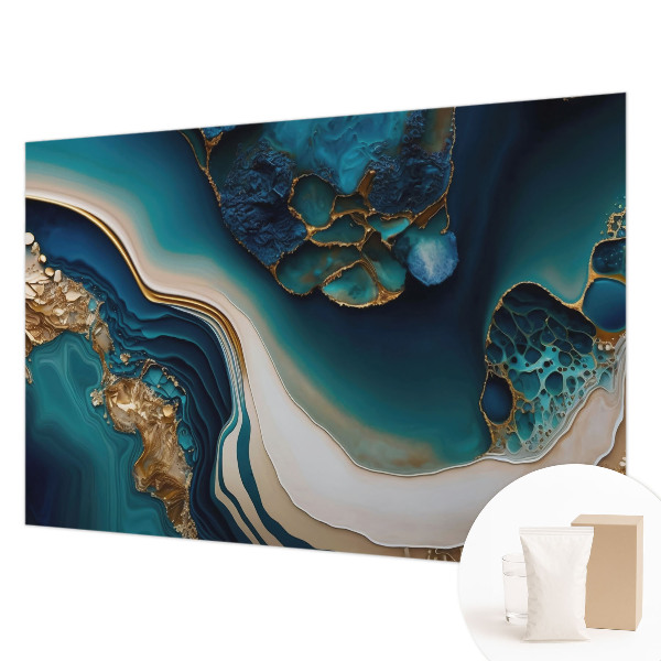 Fotomural decorativo para cabecero de cama con una abstracción colorida