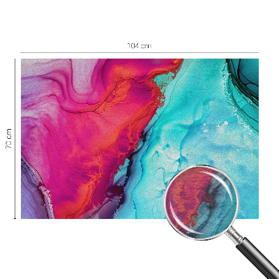 Papel mural con patrón decorativo con diseño de olas en colores vivos