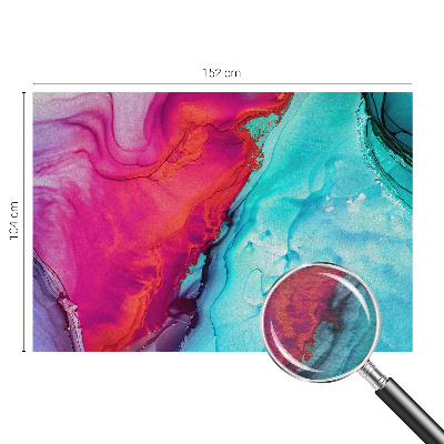 Papel mural con patrón decorativo con diseño de olas en colores vivos