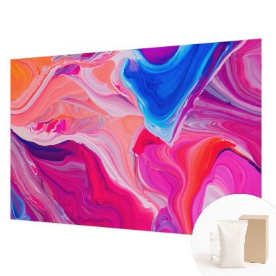 Mural de pared con estampado hermoso con motivo de ondas líquidas