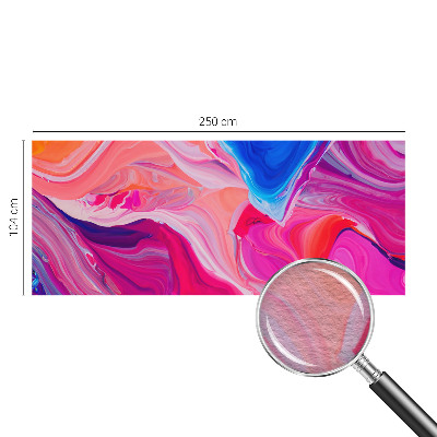 Mural de pared con estampado hermoso con motivo de ondas líquidas