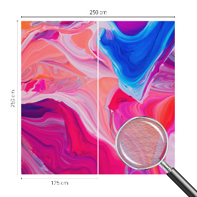 Mural de pared con estampado hermoso con motivo de ondas líquidas