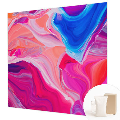 Mural de pared con estampado hermoso con motivo de ondas líquidas