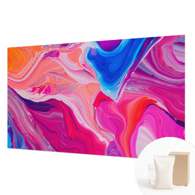 Mural de pared con estampado hermoso con motivo de ondas líquidas