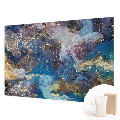Papel mural texturado decorativo con diseño de mosaico cósmico