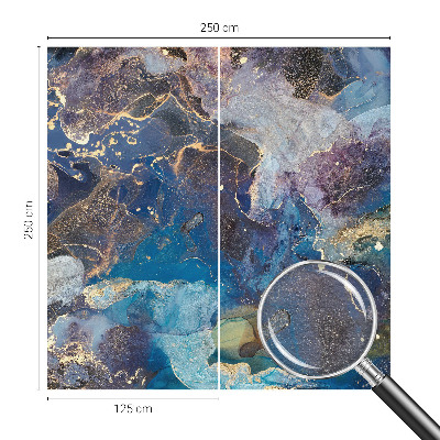 Papel mural texturado decorativo con diseño de mosaico cósmico