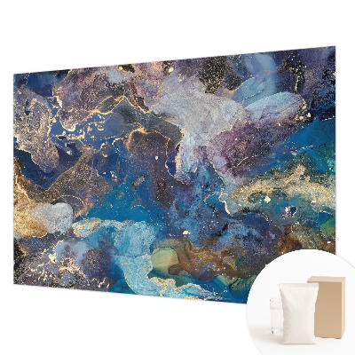 Papel mural texturado decorativo con diseño de mosaico cósmico