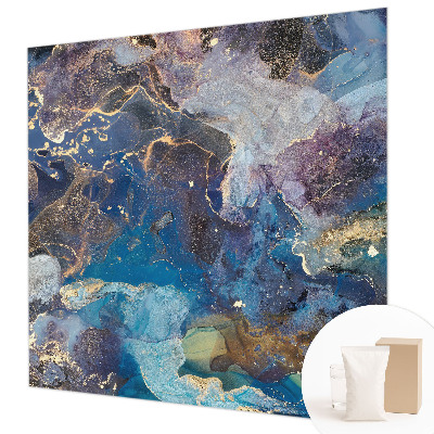 Papel mural texturado decorativo con diseño de mosaico cósmico