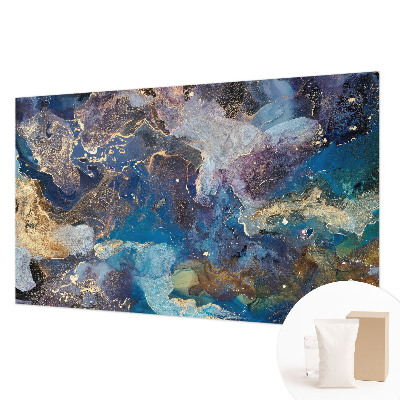 Papel mural texturado decorativo con diseño de mosaico cósmico