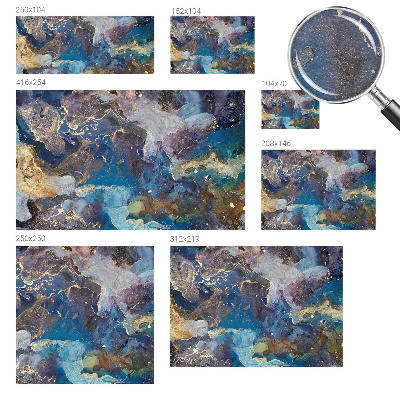 Papel mural texturado decorativo con diseño de mosaico cósmico