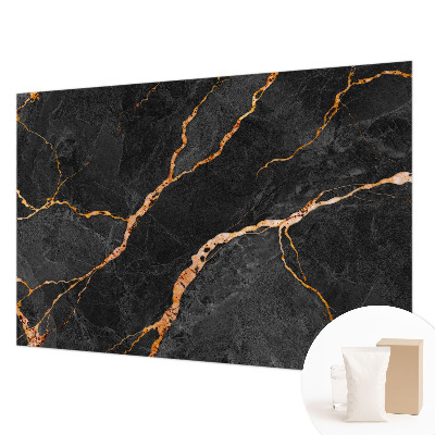 Fotomural decorativo para cabecero de cama con vetas de mármol