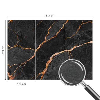 Fotomural decorativo para cabecero de cama con vetas de mármol