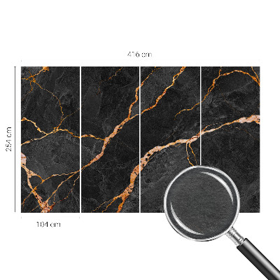 Fotomural decorativo para cabecero de cama con vetas de mármol