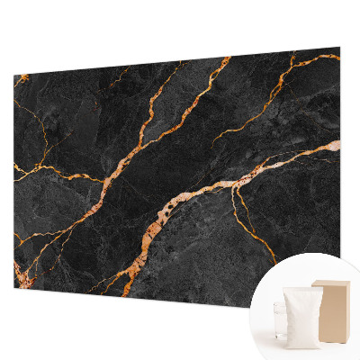 Fotomural decorativo para cabecero de cama con vetas de mármol
