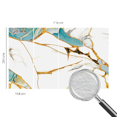 Papel mural con patrón decorativo con un diseño de mármol elegante