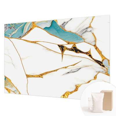 Papel mural con patrón decorativo con un diseño de mármol elegante