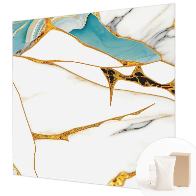 Papel mural con patrón decorativo con un diseño de mármol elegante