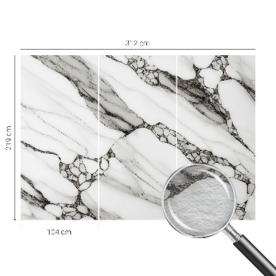 Fotomural decorativo para cabecero de cama con un patrón de piedra