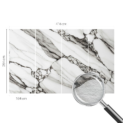 Fotomural decorativo para cabecero de cama con un patrón de piedra