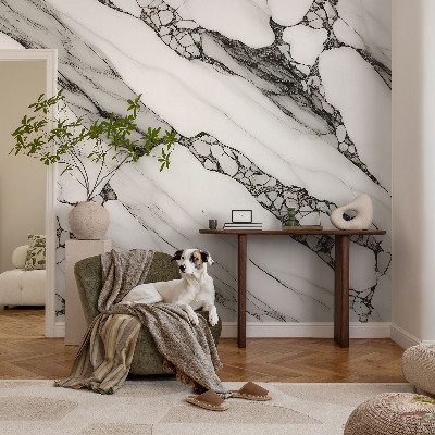 Fotomural decorativo para cabecero de cama con un patrón de piedra