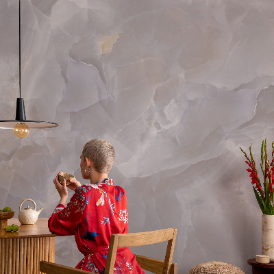 Mural de pared con estampado hermoso con diseño de ondas de mármol