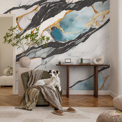 Mural de pared con estampado hermoso con motivo de mármol elegante