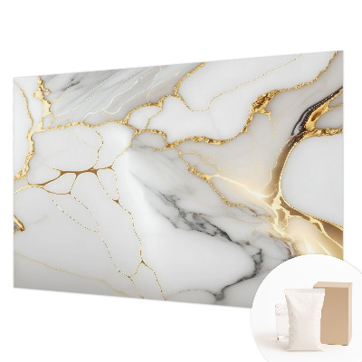 Papel mural con patrón decorativo con motivo de mármol para un acabado elegante