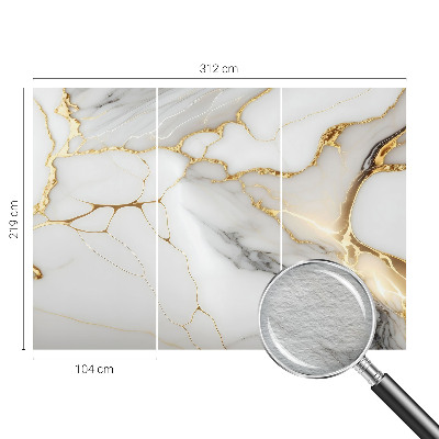 Papel mural con patrón decorativo con motivo de mármol para un acabado elegante