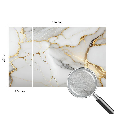 Papel mural con patrón decorativo con motivo de mármol para un acabado elegante
