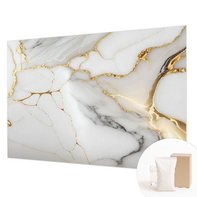 Papel mural con patrón decorativo con motivo de mármol para un acabado elegante